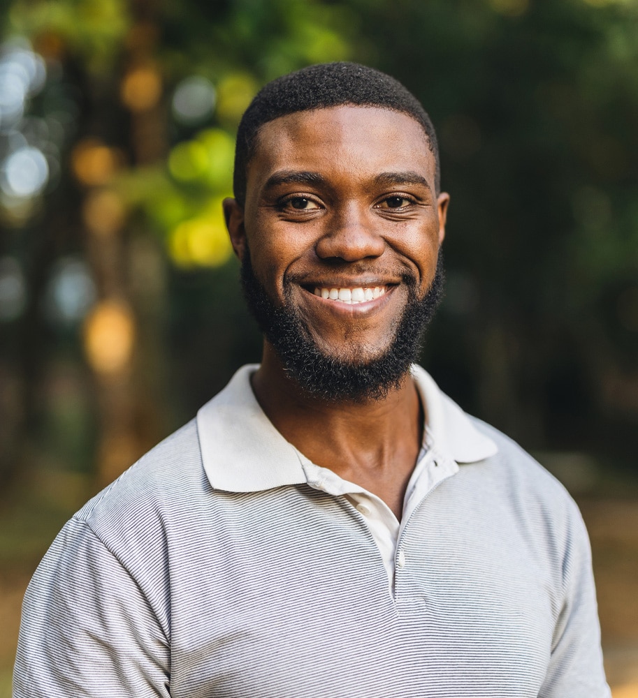 a man smiling for the camera